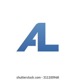 AL Letter Logo Connected