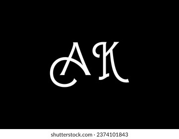 AL letter logo design and monogram logo design