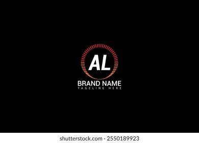 Logotipo de la letra AL Diseño. Único atractivo creativo moderno inicial AL inicial basado en el logotipo del icono de la letra.
