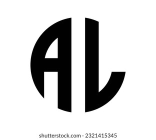 AL letter logo design vector template