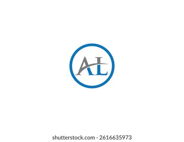 AL letter logo design with vector icon template