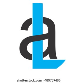 al letter vector logo