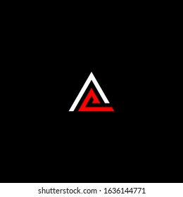 AL LETTER VECTOR LOGO ABSTRACT