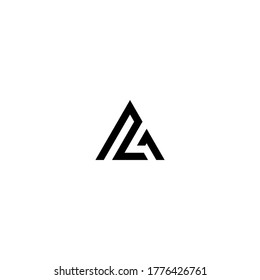 al letter vector logo abstract