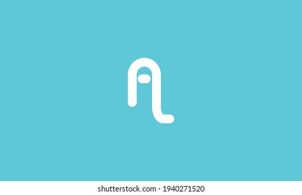 al letter vector logo abstract