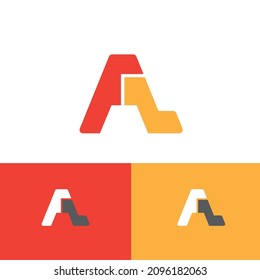 AL letter in vector logo design