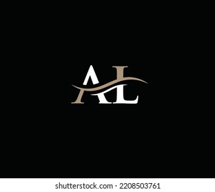 AL letters logo vector icon