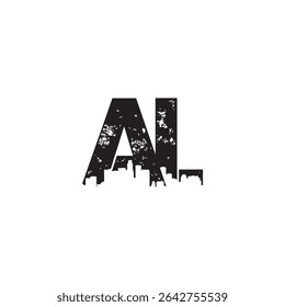 al logo design, al, la letra design de estilo mínimo, al inicial logotipo design vetor, al ou la design vetor