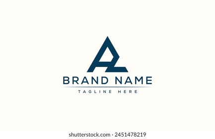 AL logo Design Template Vector Graphic Branding Element.