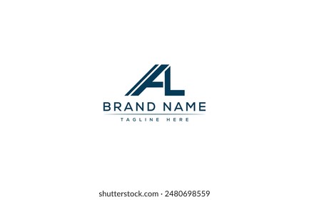 AL logo Design Template Vector Graphic Branding Element.