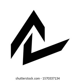 AL Logo Letter Vector Illustration