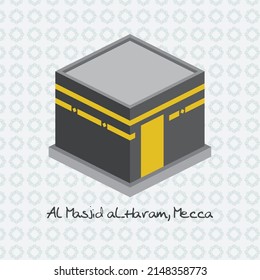 Al Masjid Al Haram Vector 3D Illustration Holy Kaaba Mecca Islamic The Most Sacred Site In Islam