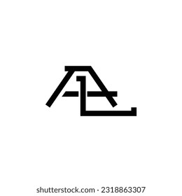 AL Monogram Logo Design Idea