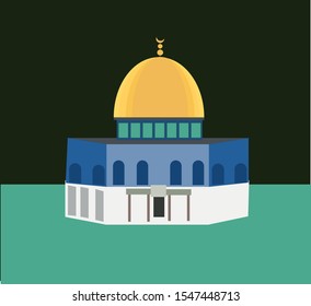 al quds mosque, vector to work on your design image, to create illustrations, artistic works