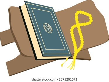 Al Qur'an clipart drawing illustration design 