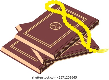 Al Qur'an clipart drawing illustration design 