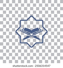 al quran icon , muslim icon vector