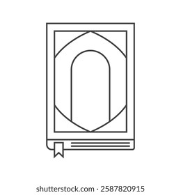 Al Qur'an icon, symbol of the Islamic holy book