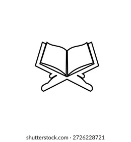 Logotipo de Al quran, logotipo de la Escritura, conjunto de iconos de libro de logotipo de la Universidad, al quran, paquete de silueta de sol