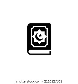 Al quran simple flat icon vector illustration