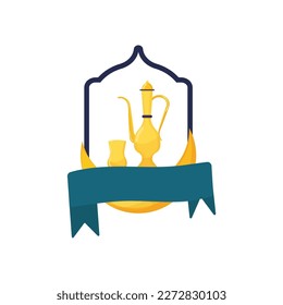 Al-Quran-Tischsymbol Ramadan und Islamischer Oid