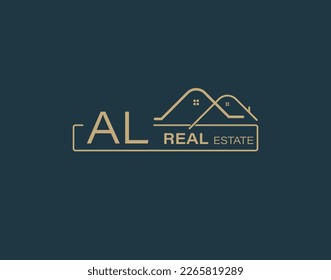 AL Real Estate  Consultants Logo Design Vectors images. Luxury Real Estate Logo Design