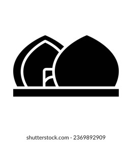 Al Shaheed Monument Vector Glyph Icon For Personal And Commercial Use.
