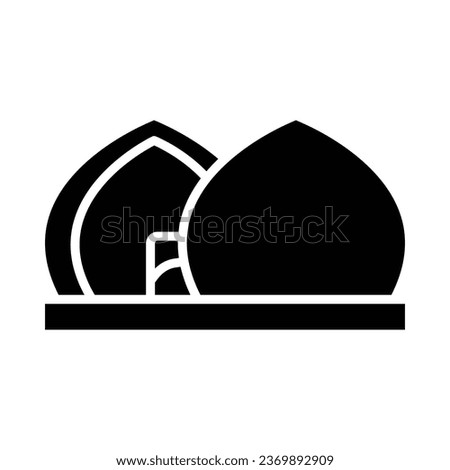 Al Shaheed Monument Vector Glyph Icon For Personal And Commercial Use.
