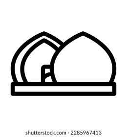 Al Shaheed Monument Vector Line Icon Design