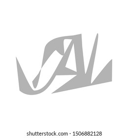 al stock logo abstract vector