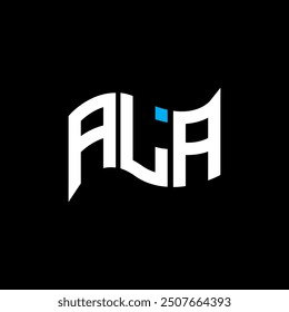 ALA logo design, ALA simple and modern logo. ALA luxurious alphabet design  
