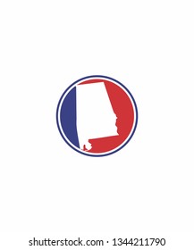 Alabama Circle Logo Icon 001