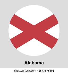 Alabama flag icon isolated vector illustration
