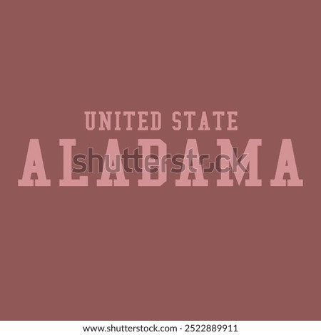 Alabama handwriting design calligraphy vector, Alabama text vector typography design college illustration 
