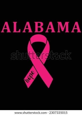 Alabama hope vector art design, EPS file. design file for T-shirt. SVG, EPS cuttable design file
