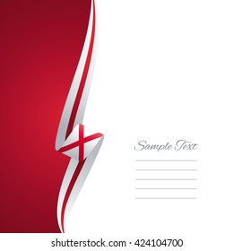 Alabama left side brochure cover vector