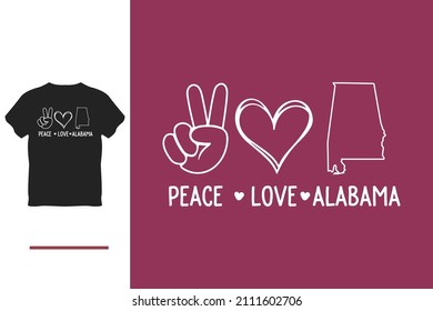 Alabama lover t shirt design 