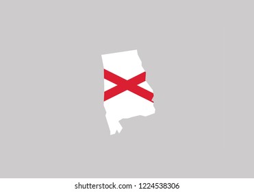 Alabama map outline country shape national borders state 