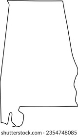 alabama map, alabama vector, alabama outline, alabama