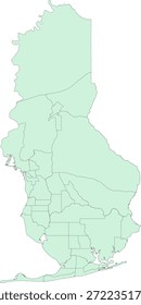 Alabama State Baldwin County Vector Census Tract polígono basado en datos del censo de Tiger 2020