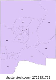 Alabama State Dale County vector Census Tract polygon based on Tiger 2020 Census Data