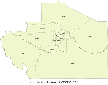 Alabama State Macon County Vektor Volkszählung Polygon der Volkszählung Tiger 2020