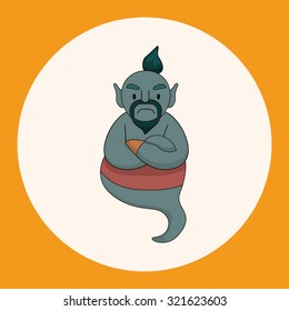 Aladdin Genie theme elements