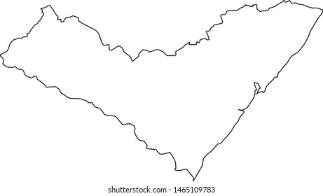 Alagoas state map in brasil