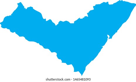 Alagoas state map in brasil