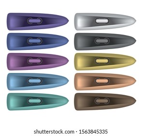 alamari glossy button vector fashion