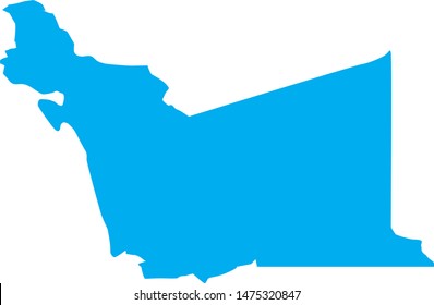 Alameda county map in the state of California