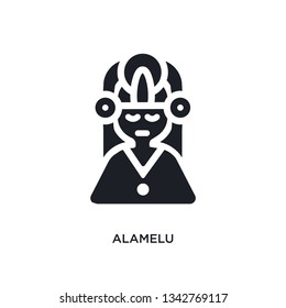 alamelu isolated icon. simple element illustration from india concept icons. alamelu editable logo sign symbol design on white background. can be use for web and mobile