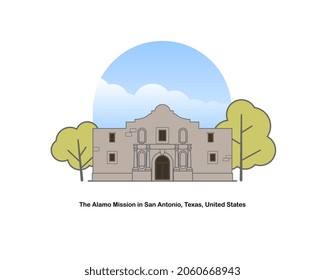 Misión Álamo, San Antonio, Texas, Estados Unidos.