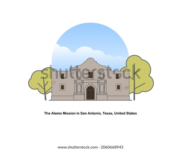 Alamo\
Mission, San Antonio, Texas, United\
States.